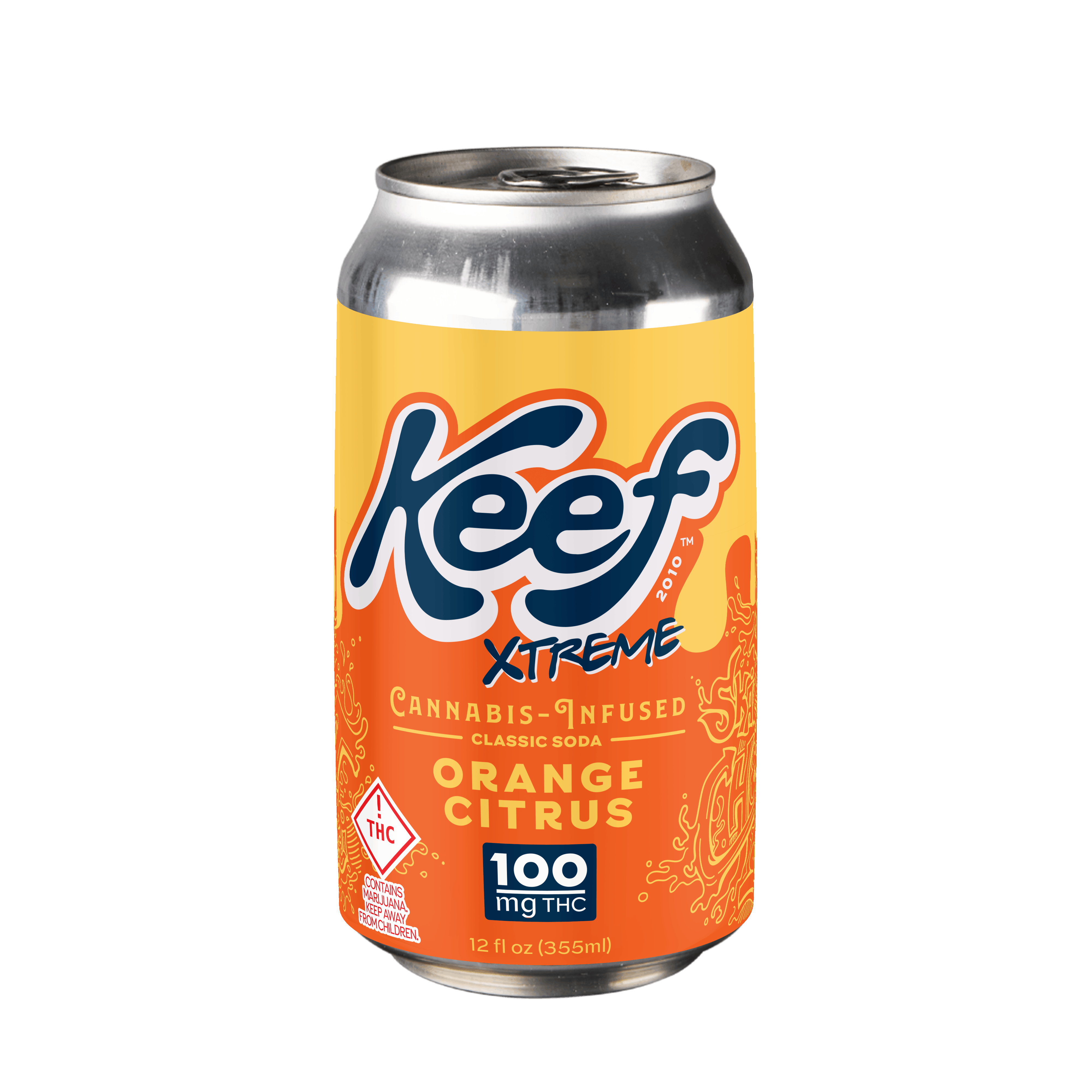 Photograph of product: Orange Kush Xtreme Soda 100mg   100 Mg