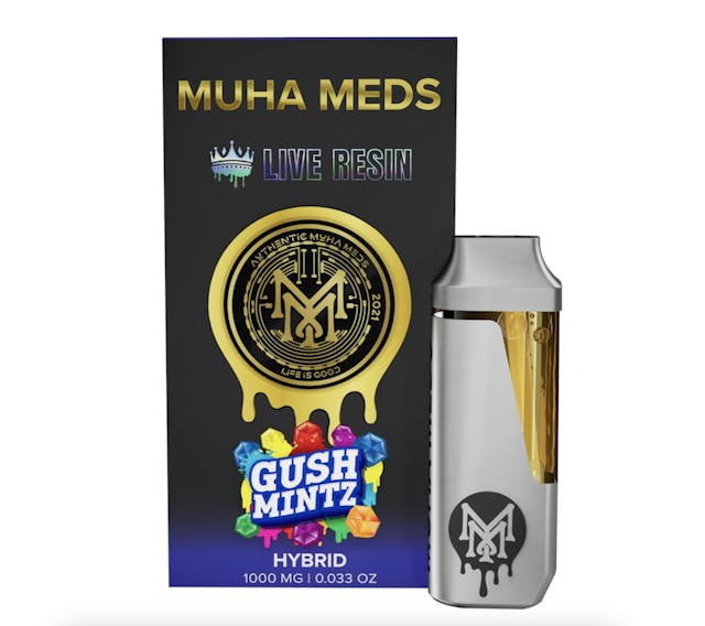 Photograph of product: Gush Mintz 1g AIO Live Resin - 