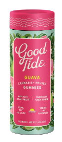 Photograph of product: Good Tide by Wyld - Guava - 200mg au chocolat Rosin Gummies (10x20mg)