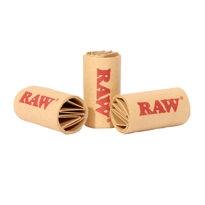 Photograph of product: RAW - Extra Wide Pre-rolled Tips | 50pc Bag