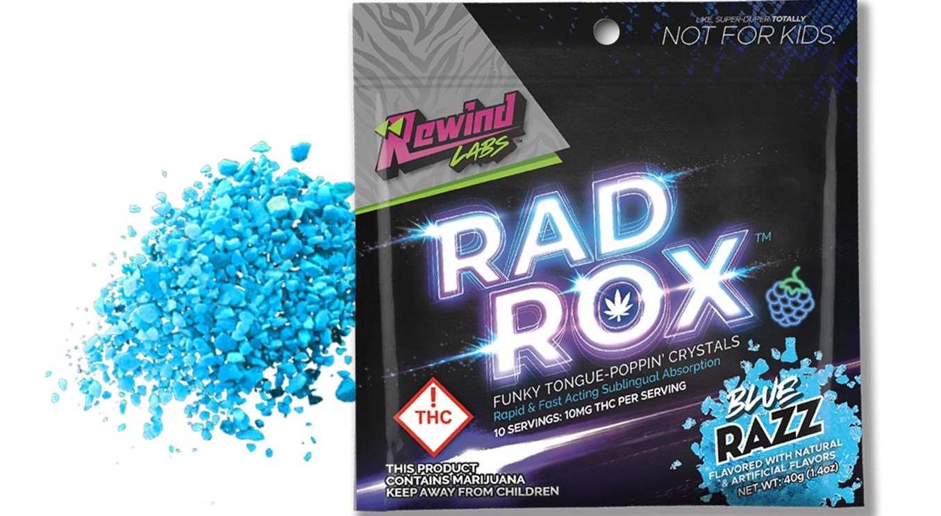 Photograph of product: Blue Razz (H) - 100mg Popping Crystals - Rad Rox