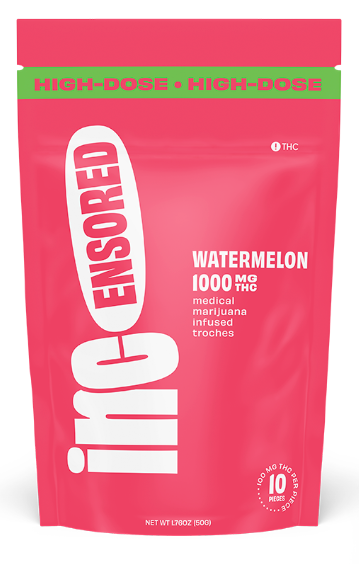 Photograph of product: 10ct/100mg Troches (Watermelon)