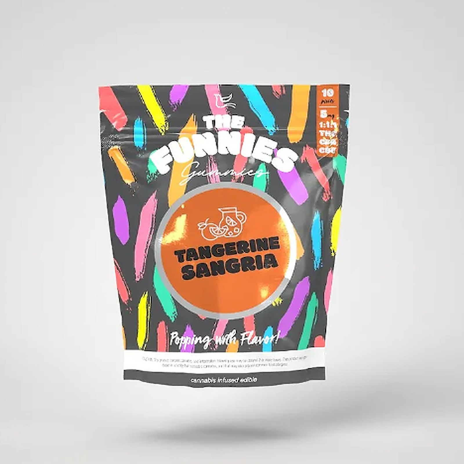 Photograph of product: The Funnies | Tangerine Sangria 1:1:1 (TH-oui,CBD,CBG) 10Pk - Hybrid
