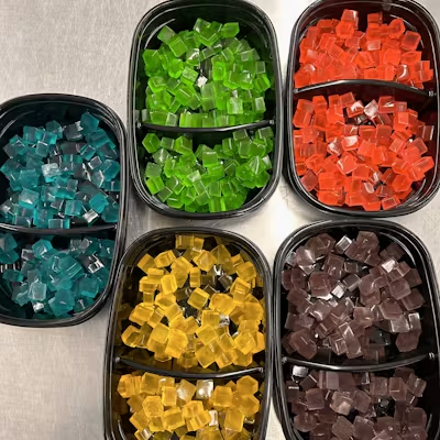 Photograph of product: Hemp Cubes 300mg Pkg 10mg each