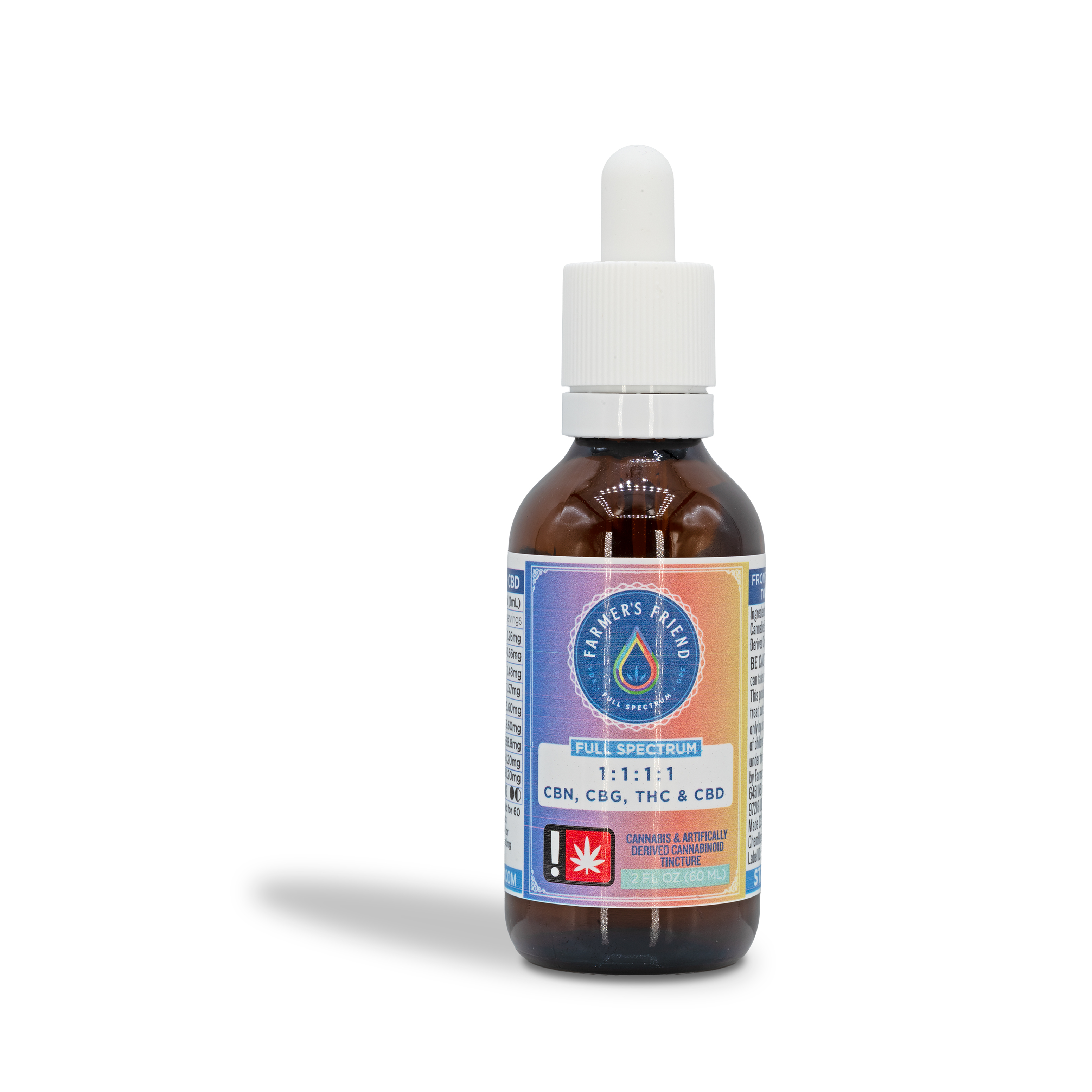 Photograph of product: Farmer's Friend - 1:1:1:1 CBN:CBD:TH-oui:CBG Tincture - 2oz