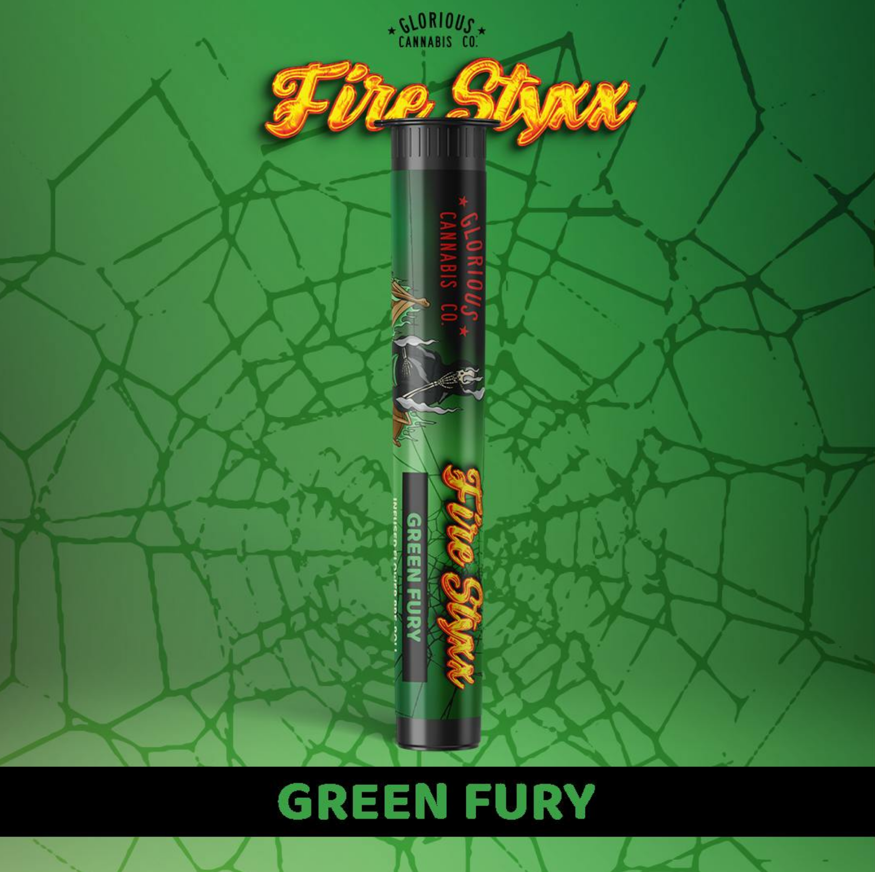 Photograph of product: Simpler Daze - Green Fury Fire Styxx 1g | 6/$30