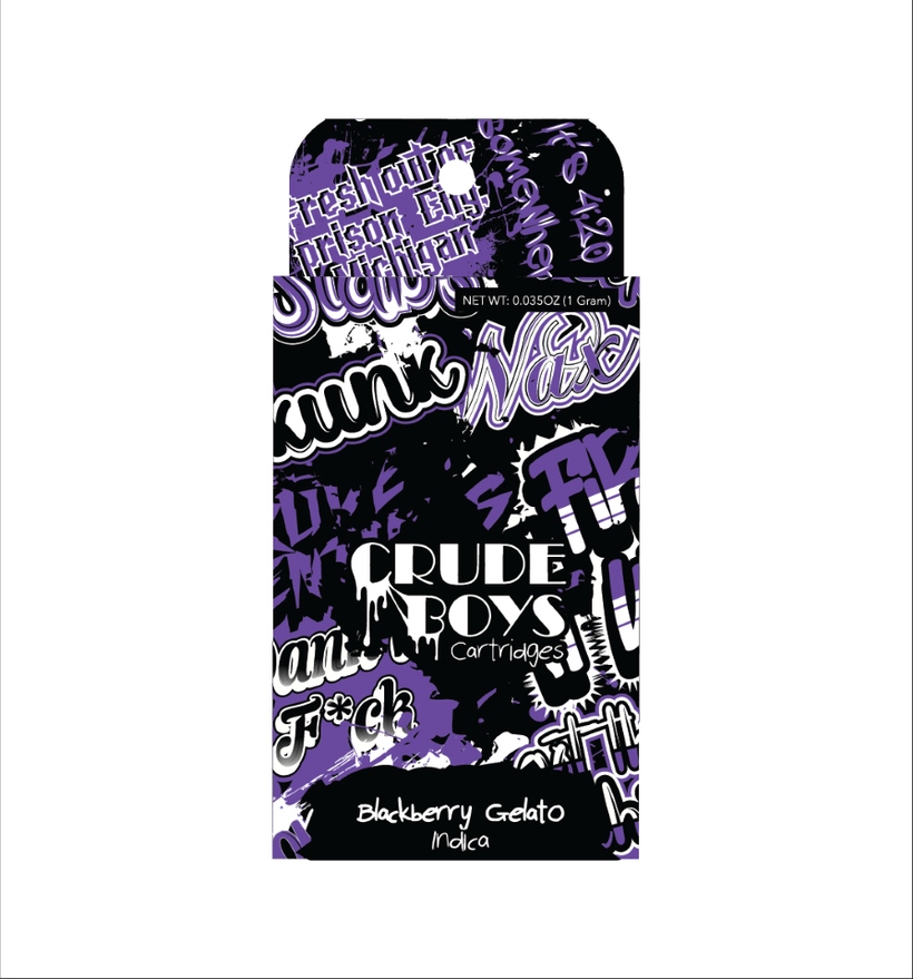 Photograph of product: Blackberry Gelato Cart  | 1g 