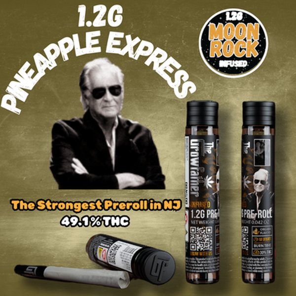 Photograph of product: Pineapple Express I 1.2g Infused Moonrock Pre-Roll I The Growfather