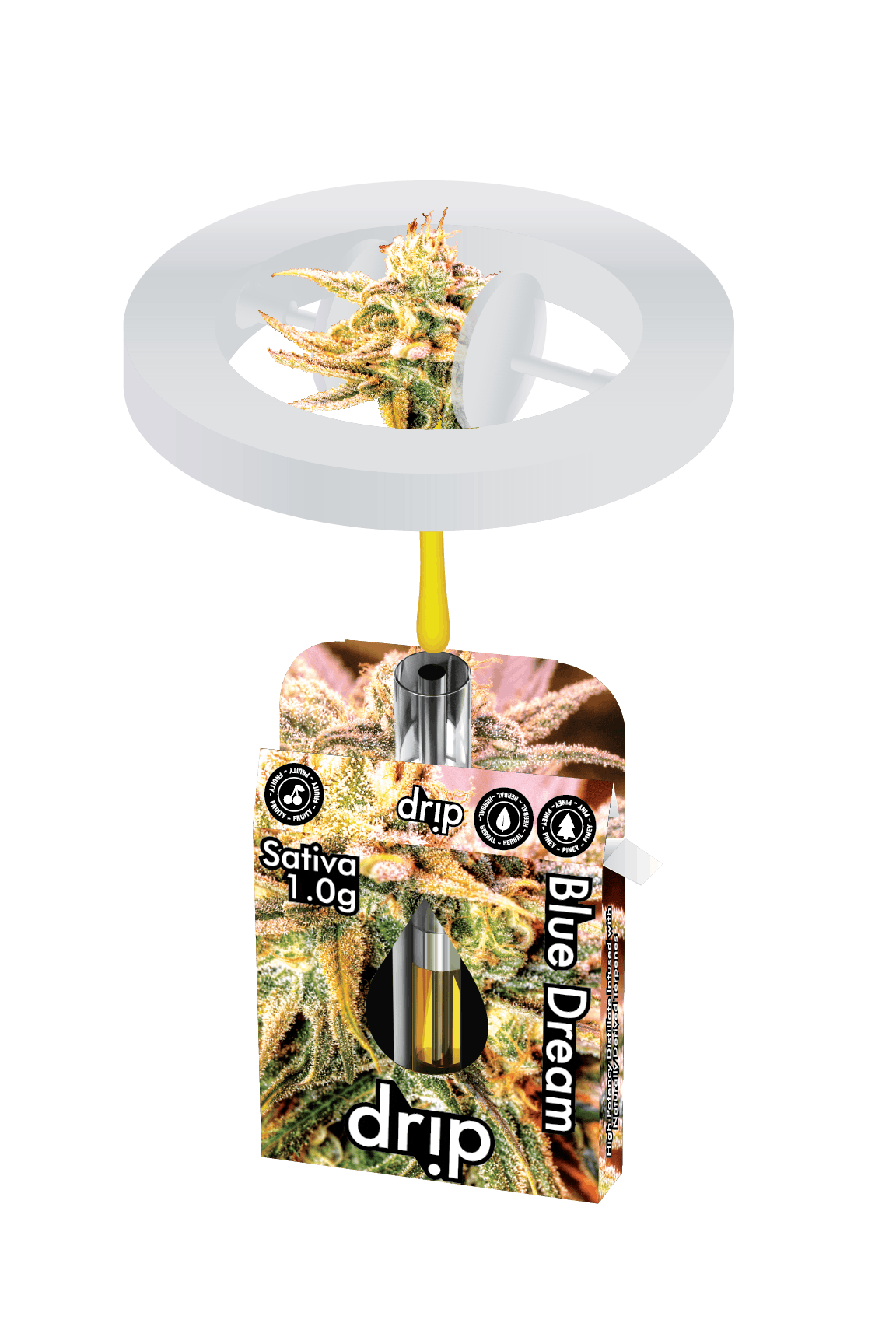 Photograph of product: Drip Sensi Star 510 Distillate Cartridge