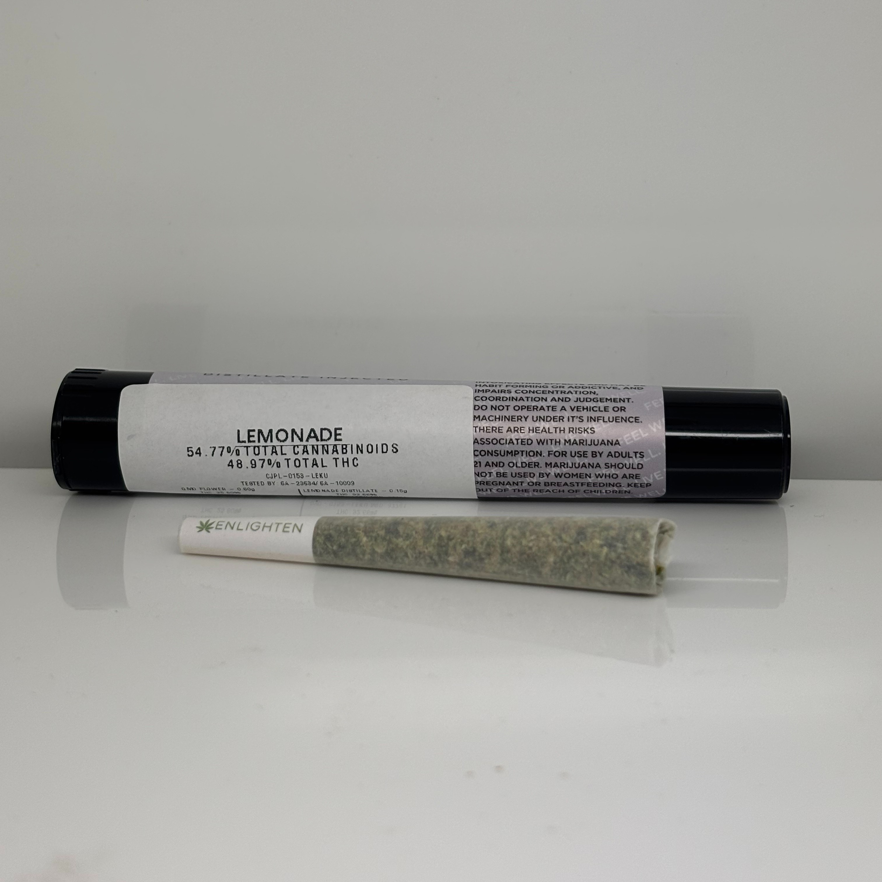 Photograph of product: Lemonade 0.75g Caviar Joint 48.93% TH-oui by Enlighten