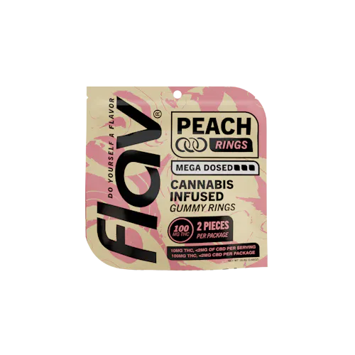Photograph of Product: Flav Mega Ring 100mg [Live Resin] - Peach