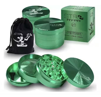 Photograph of product: STR8 - RYPR 4 Piece 63mm Grinder - Green