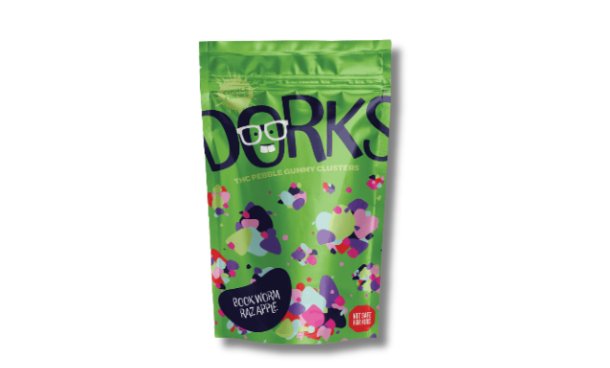 Photograph of product: BOOK WORM RAZ APPLE | DORKS GUMMIES | 200MG