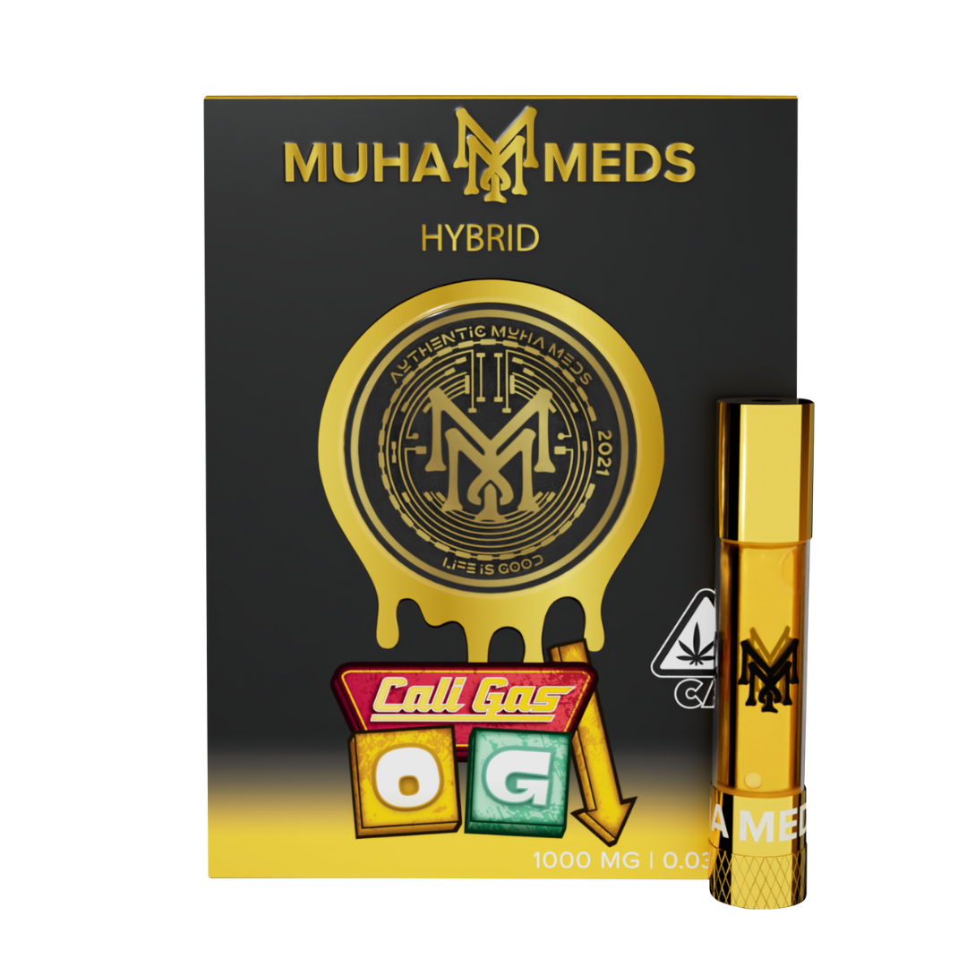 Photograph of product: MuhaMeds - 1g 510 Cart - Cali Gas OG