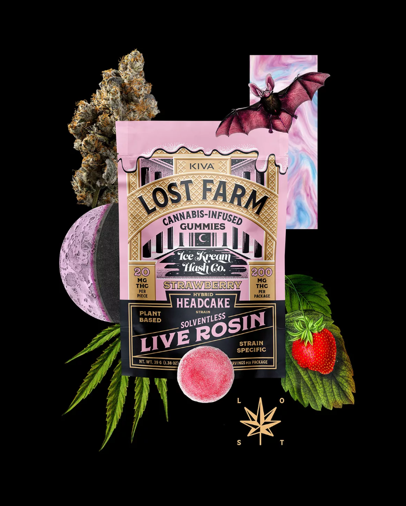 Photograph of Product: Lost Farm - Watermelon - Live Rosin Gummies - 200mg