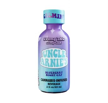Photograph of product: Blueberry Night Cap 4:1 2oz Shot Uncle Arnie's