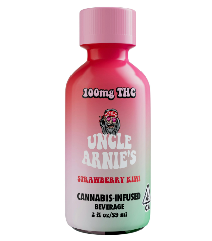 Photograph of product: UNCLE ARNIE'S STRAWBERRY KIWI JUICE 100MG