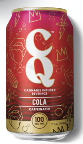 Photograph of product: 100MG CQ COLA SODA - CONTAINS CAFFEINE