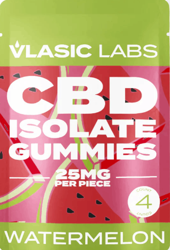 Photograph of product: Vlasic CBD - CBD Isolate Watermelon Mini Pack - 100mg CBD