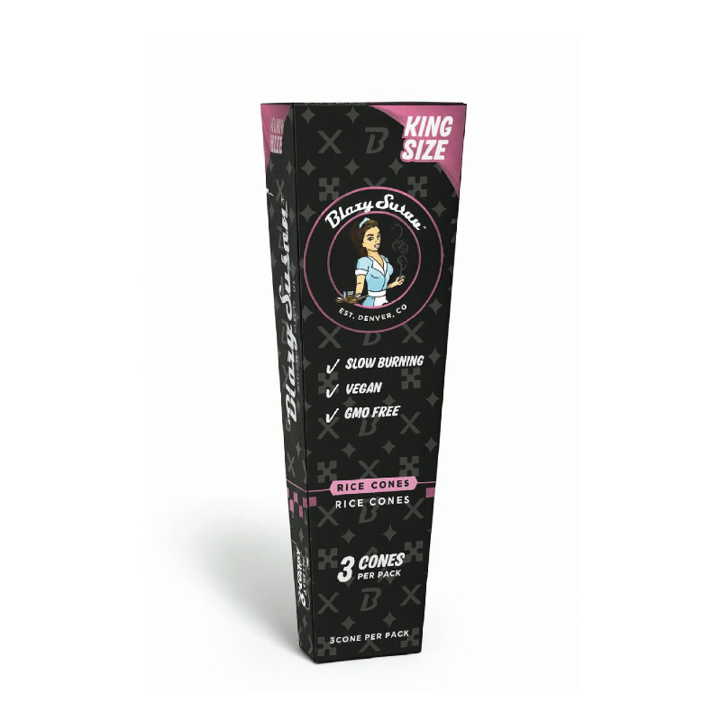 Photograph of product: Blazy Susan - Ultra-thin Rice Cones King Size 3pk