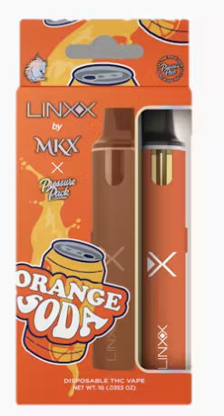 Photograph of product: MKX: Linxx x Pressure Pack Orange Soda 1G Disposable