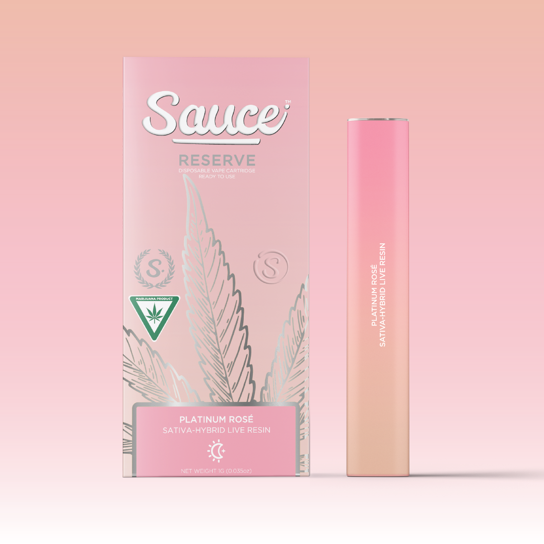 Photograph of product: Sauce Essentials Live Resin Disposable | Platinum Rose