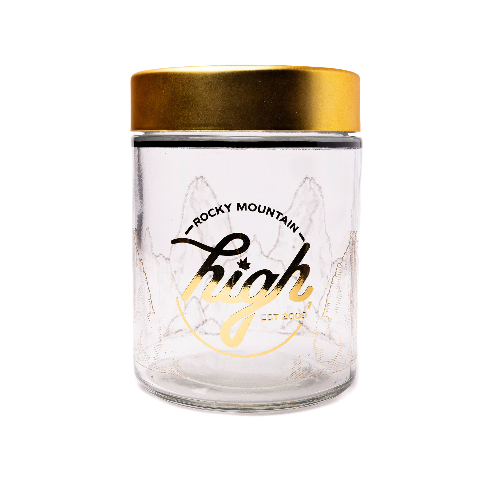 Photograph of product: RMH - Glass Jar - Gold