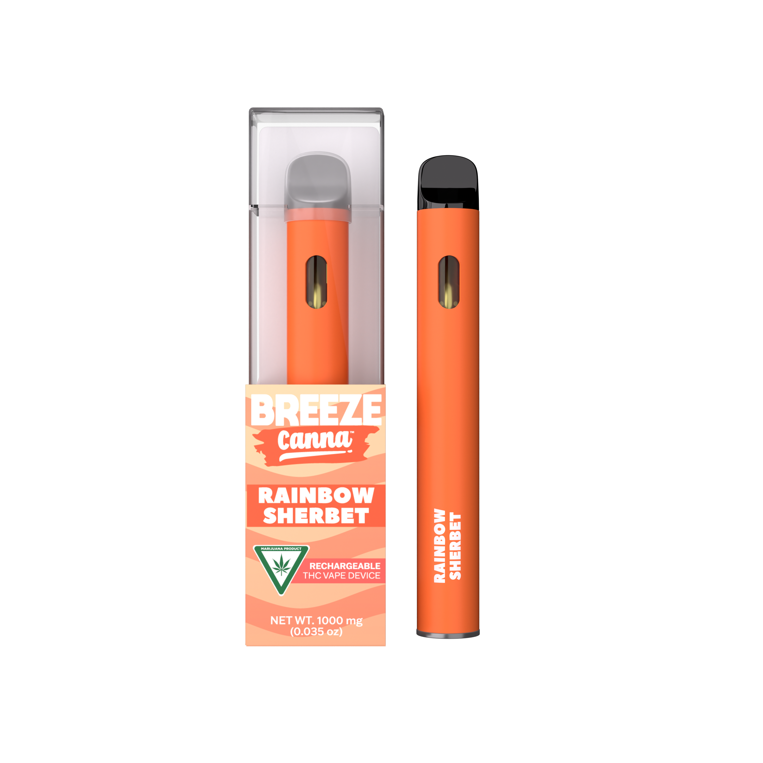 Photograph of product: BREEZE | Disposable Vape | Rainbow Sherbet | 1g