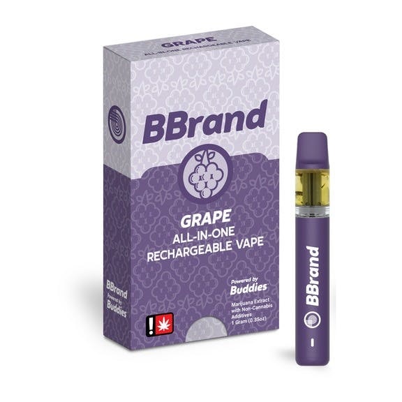 Photograph of product: Grape Live Resin Disposable Vape (B-Brand) | 1g