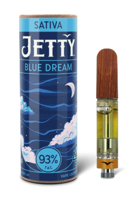 Photograph of product: Jetty Blue Dream Oui'd Vape Cart High TH-oui