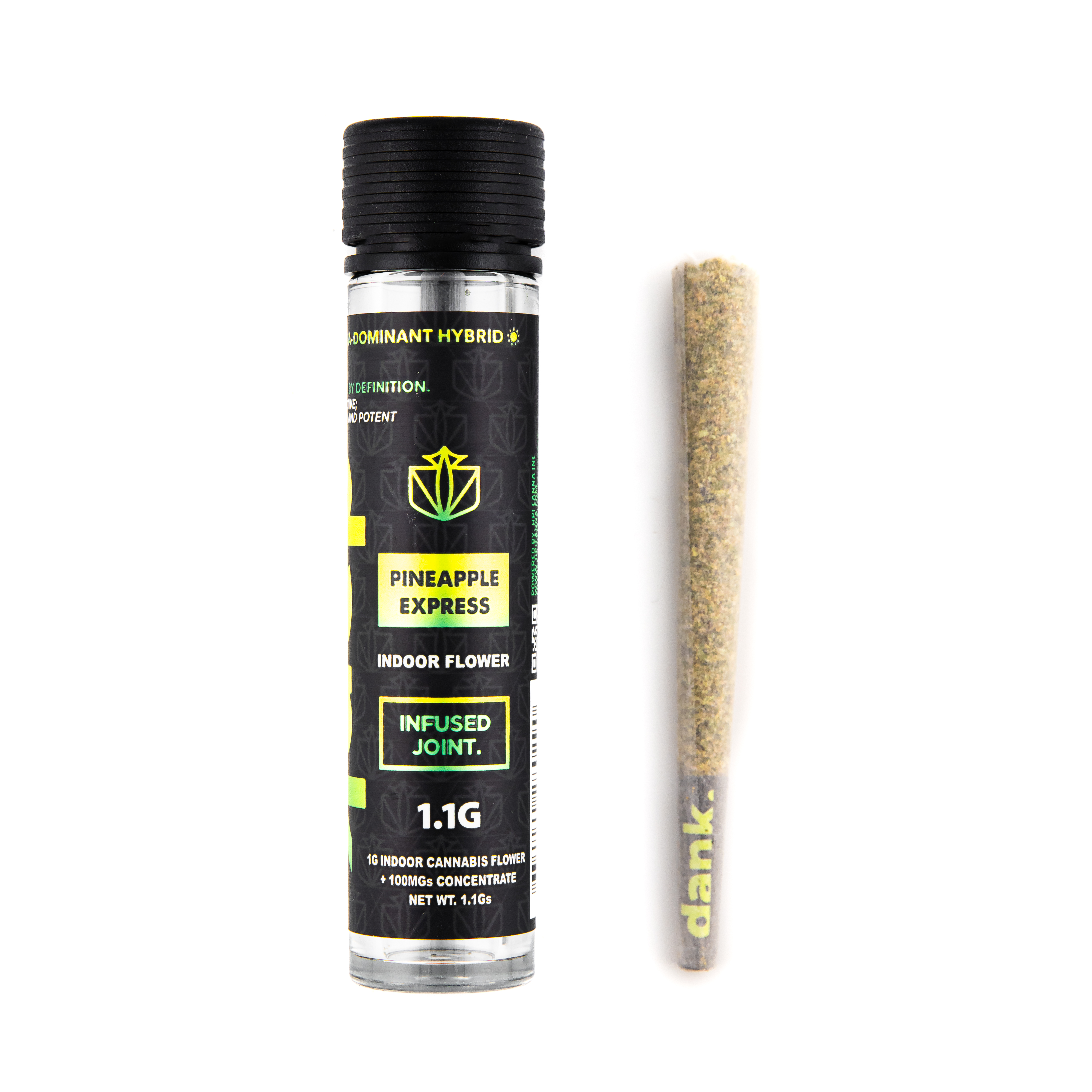 Photograph of product: Dank - Infused - Preroll - Pineapple Express