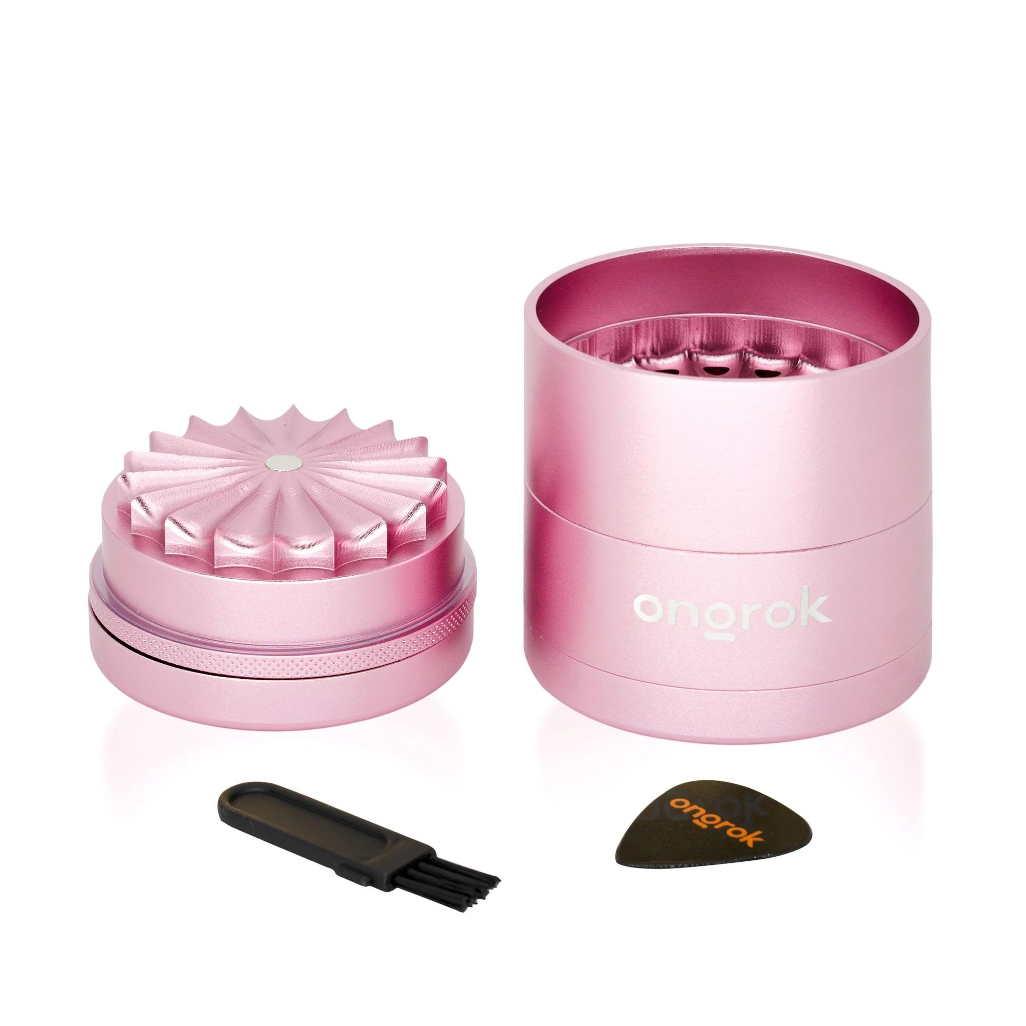 Photograph of product: Ongrok Flower Teeth 5 Piece Grinder | Rose Gold