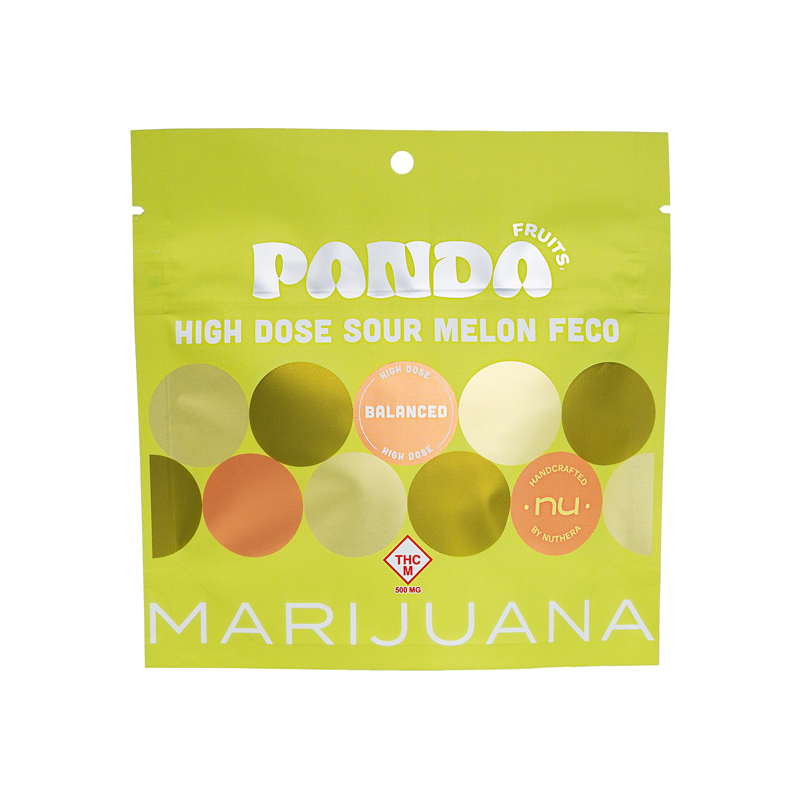 Photograph of product: Panda Fruits Sour Melon FECO 500mg