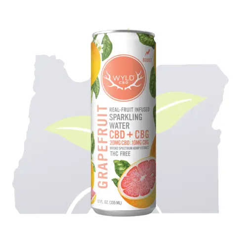 Photograph of product: Wyld-Hemp Water-Grapefruit CBG