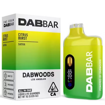 Photograph of product: DABWOODS |  CITRUS BURST (S) | 1G ALL-IN-ONE