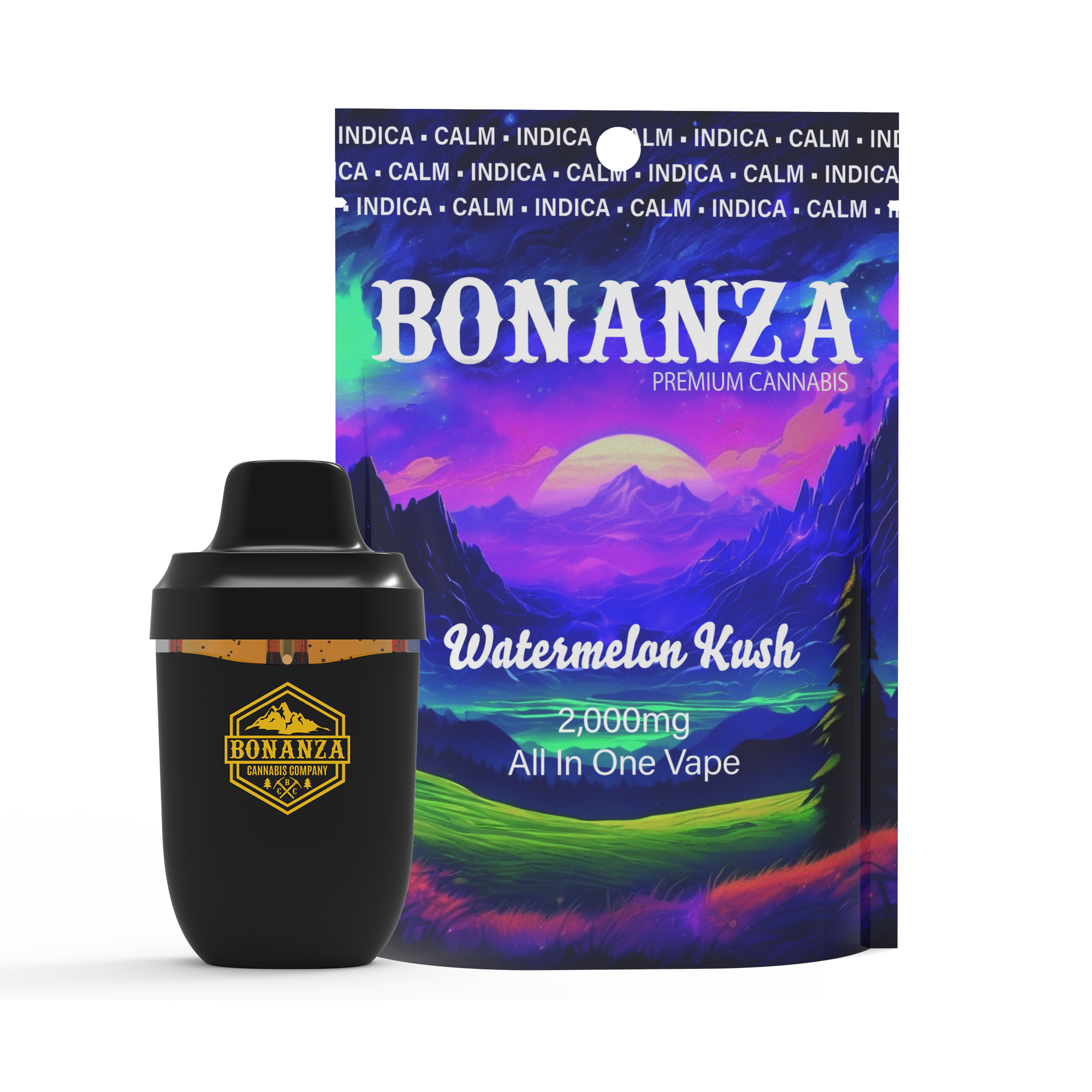 Photograph of product: Bonanza Watermelon Kush AIO Vape