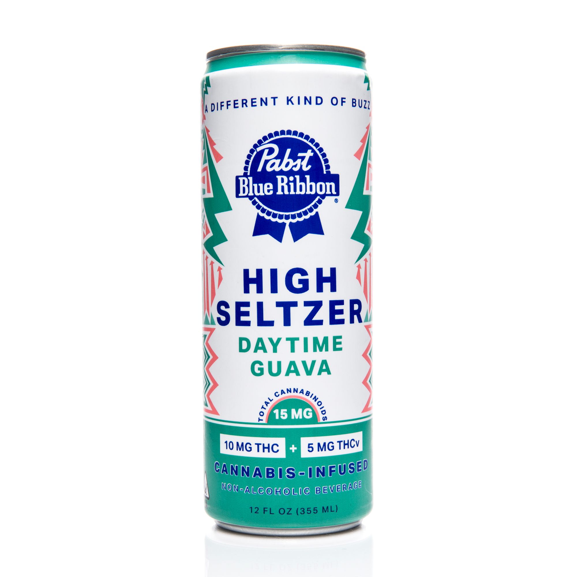 Photograph of product: | Daytime Guava | 15mg | Pabst Blue Ribbon