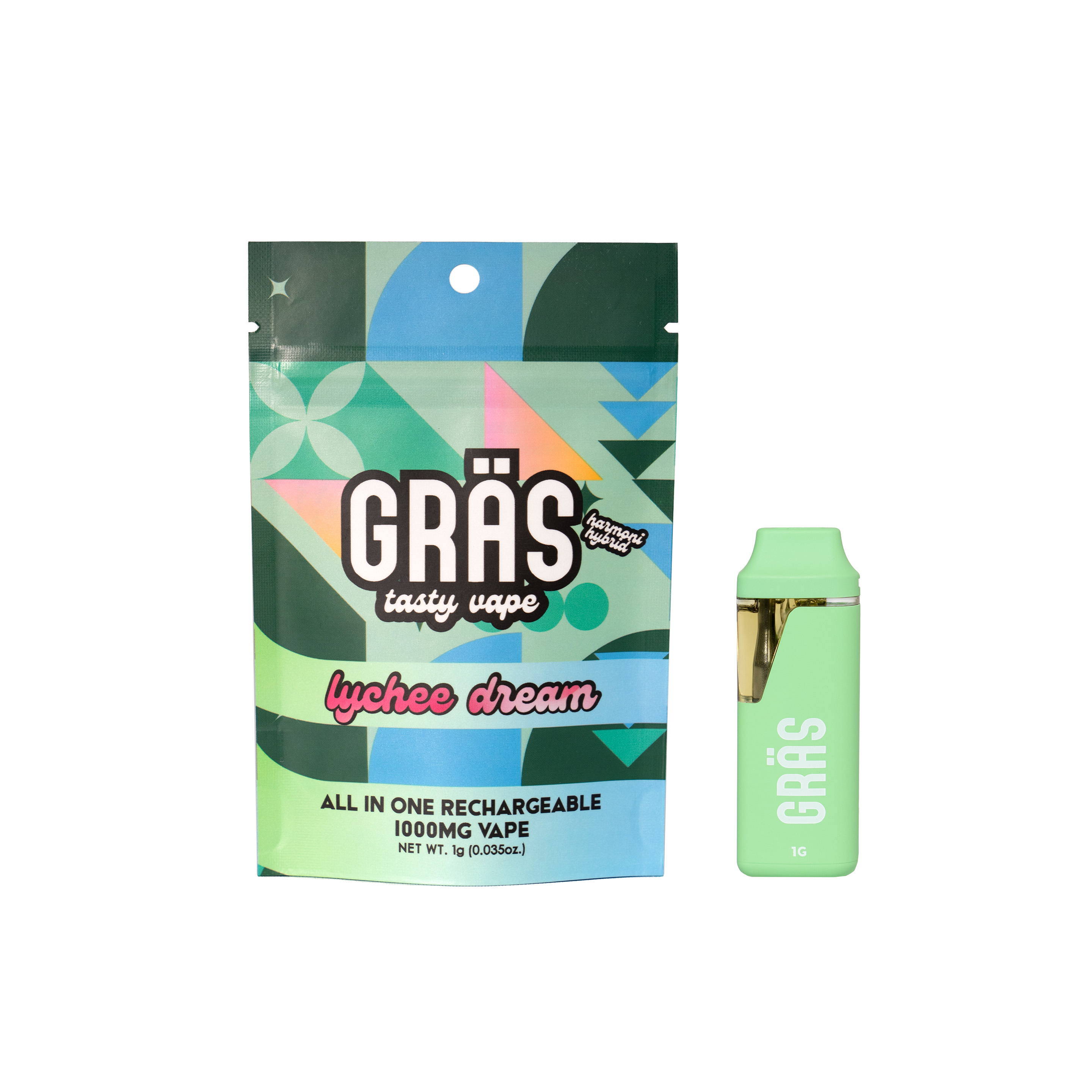 Photograph of product: GRAS Tasty Vape 1000mg - Lychee Dream