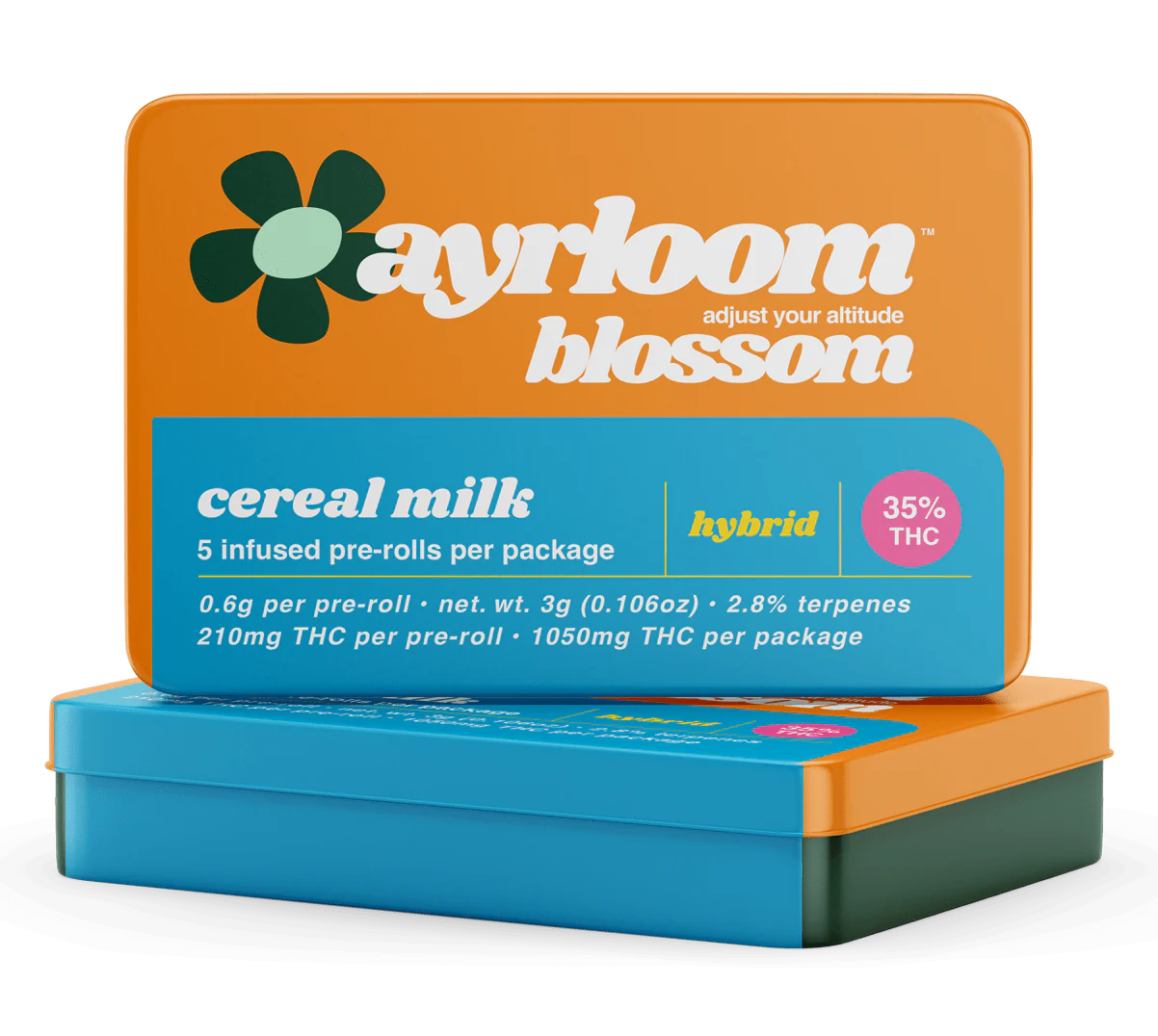 Photograph of Product: Ayrloom AU- Pre-Roll 0.6 - 5pk - Cereal Milk