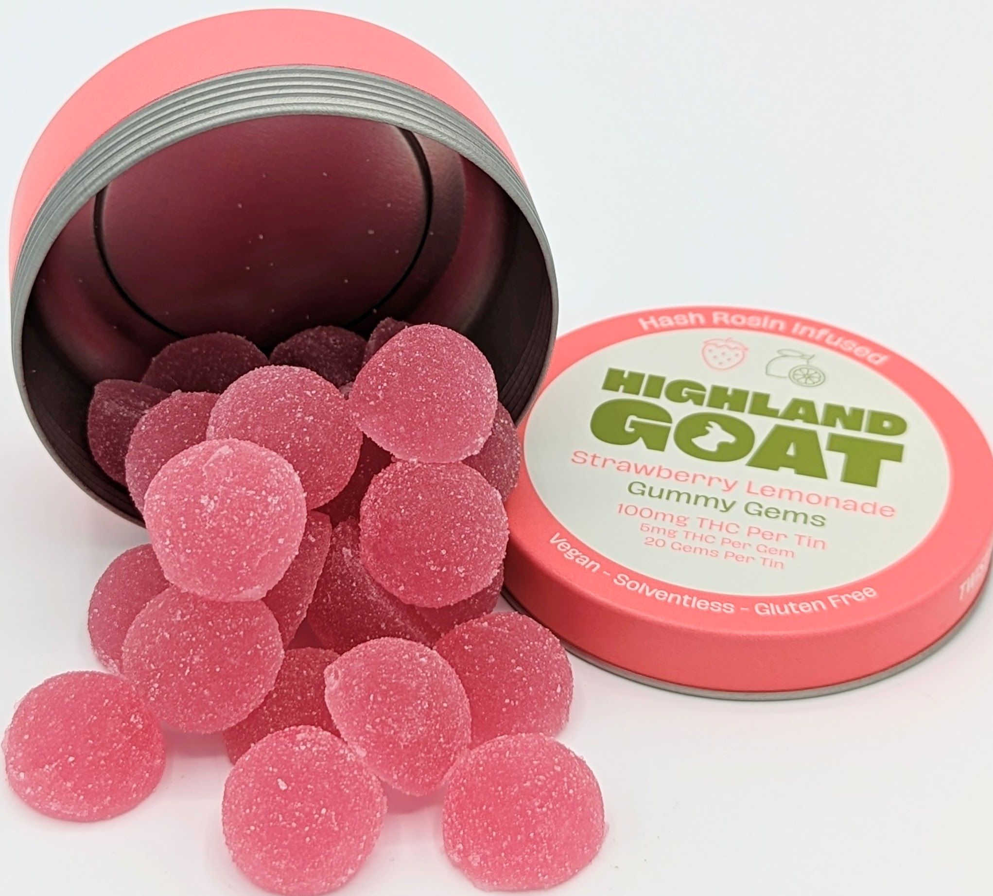 Photograph of product: Gummy Gems | Strawberry Lemonade | au chocolat Rosin Infused | 100mg