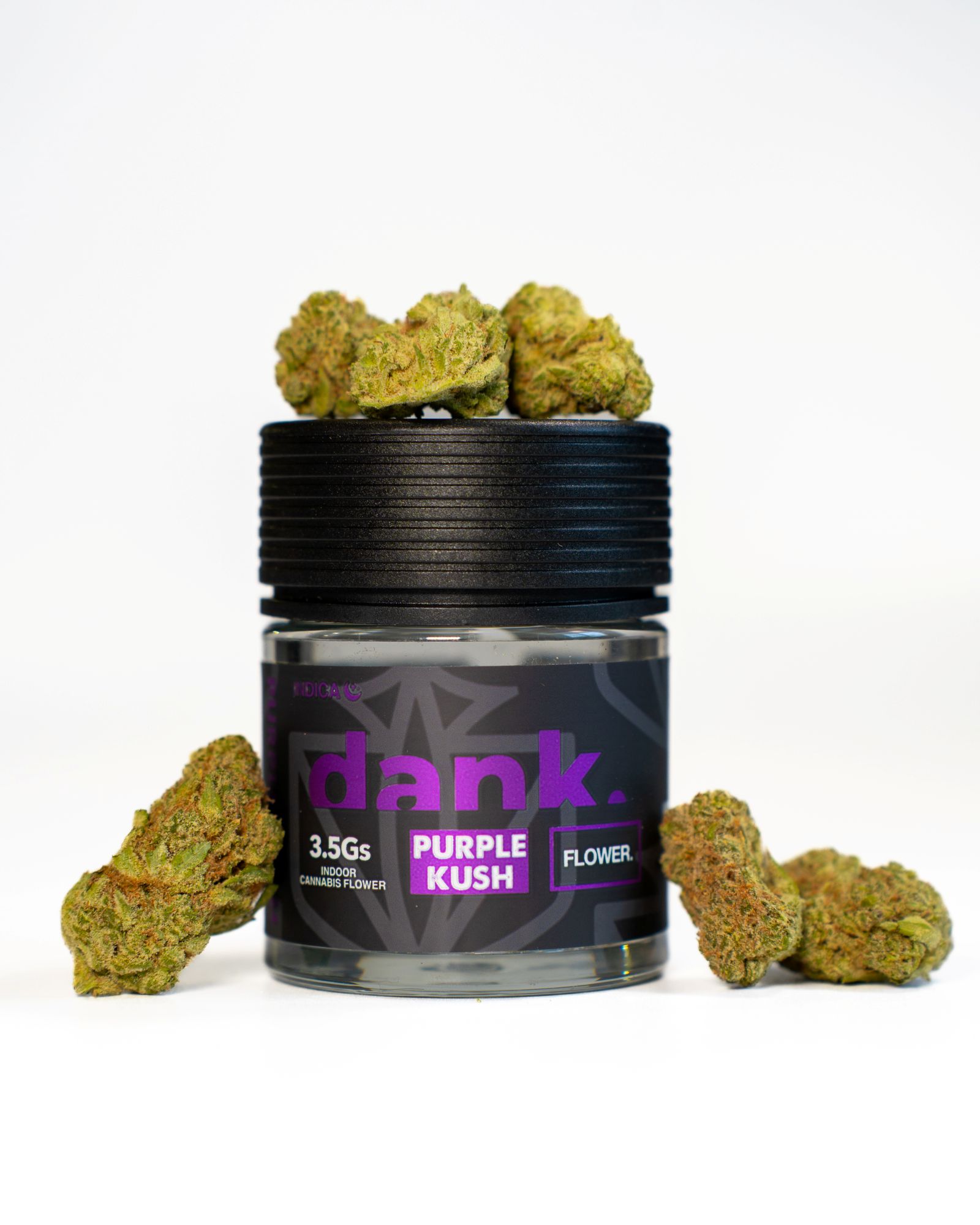Photograph of product: Dank - Purple Kush - Flower - 3.5g