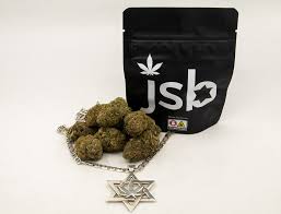 Photograph of product: Jewish Sauce Boss - Pizza Bagel Kush - Kief Infused Flower 3.5g