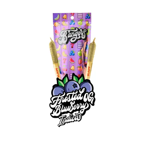 Photograph of product: Frosted Blueberry OG Infused 2 x 0.6g Preroll 2pk