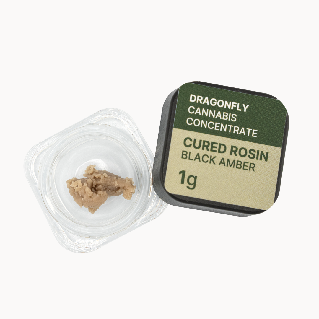 Photograph of product: Cured Rosin Black Amber Badder