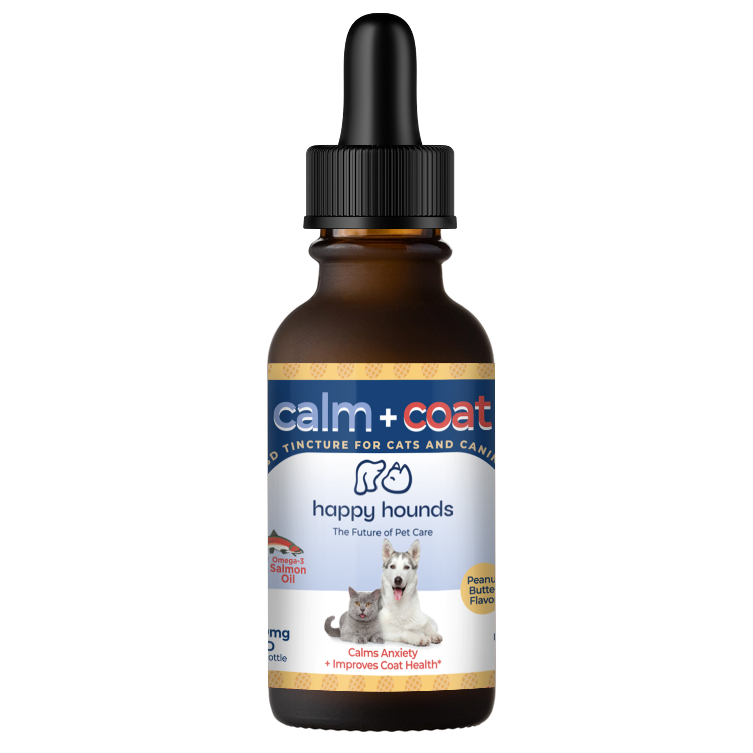 Photograph of Product: Happy Hounds | Calm + Coat | Salmon Oil Drops