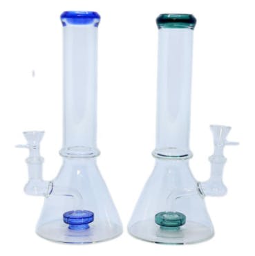 Photograph of product: 10" Color Rim Beaker Bong - 