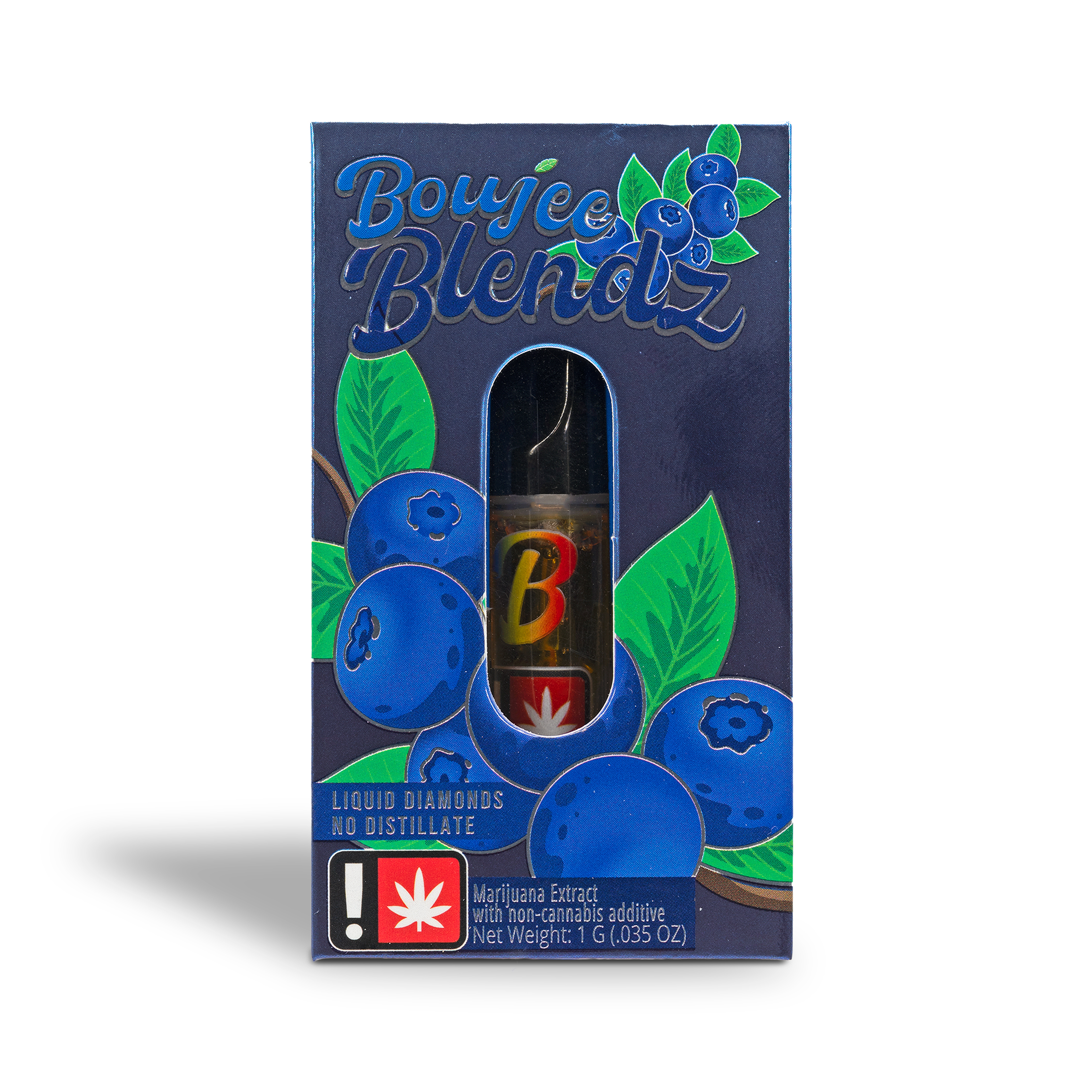 Photograph of product: Boujee Blendz - Blueberry Flavored Liquid Diamond Cart