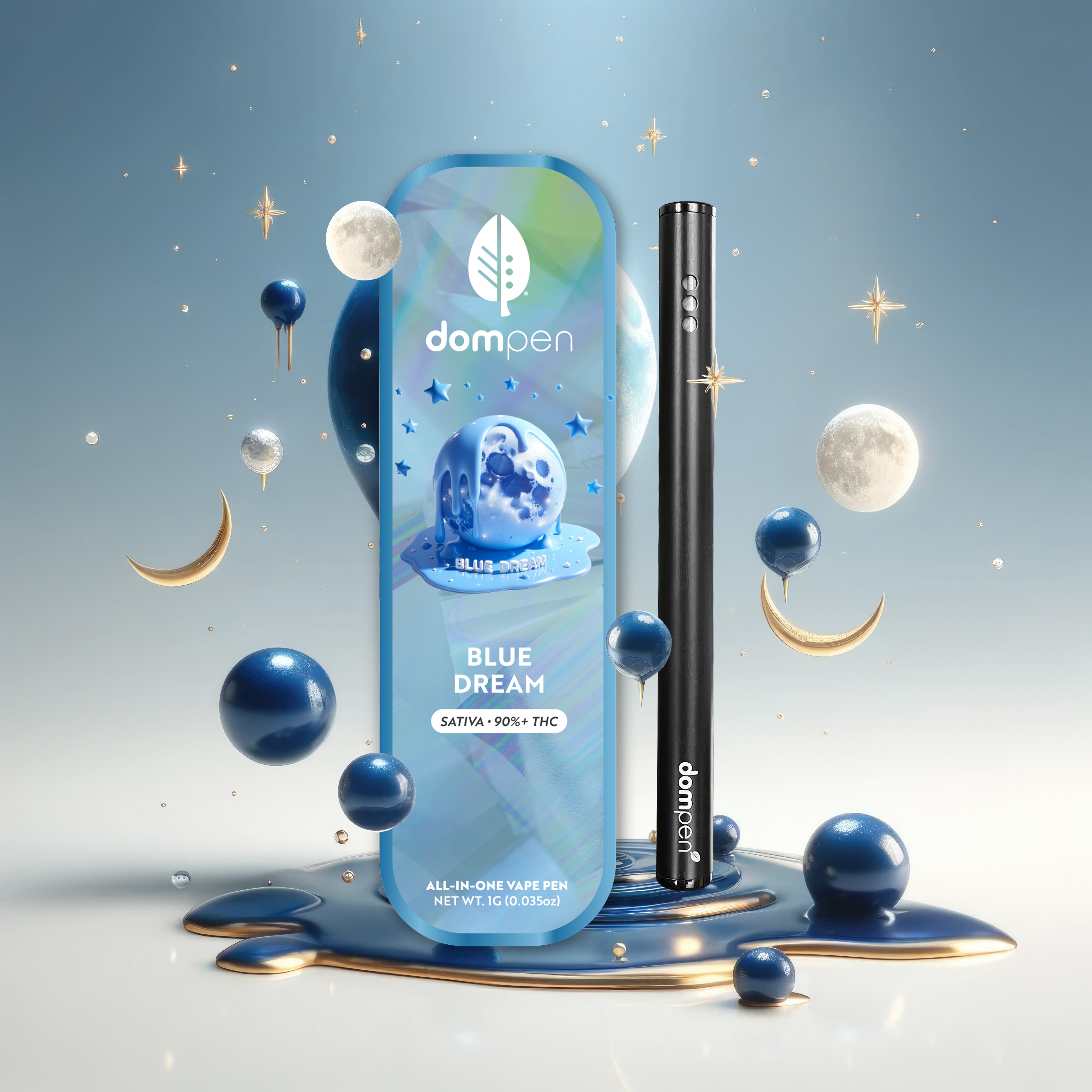 Photograph of product: DomPen | Disposable | Blue Dream | 1g