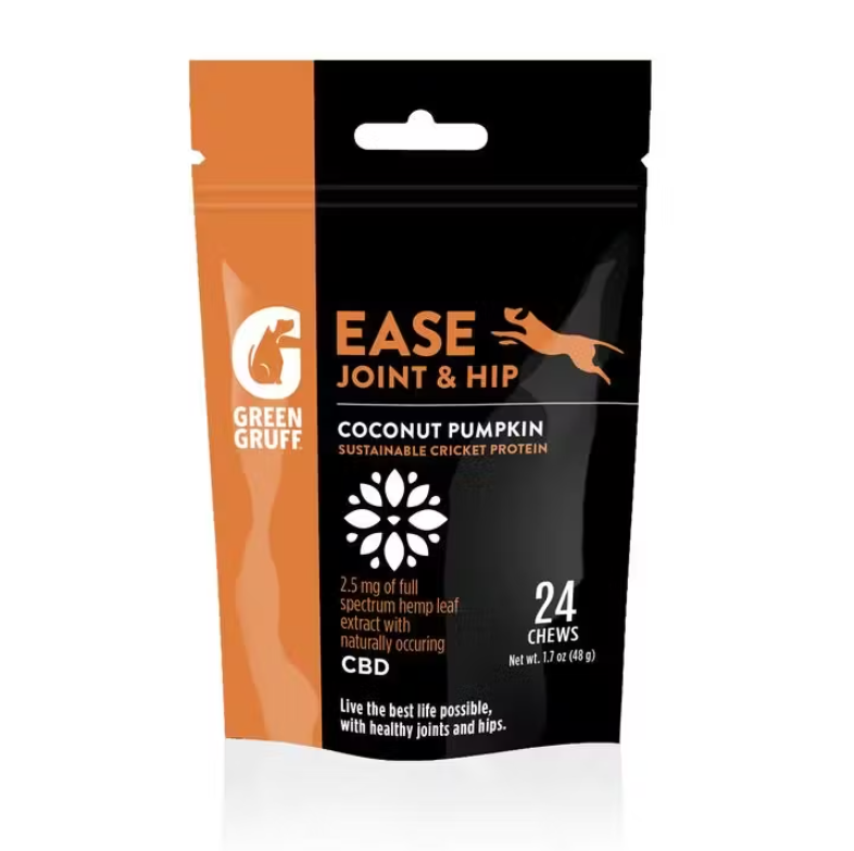 Photograph of product: Green Gruff - 24pk CBD Dog Treats - Ease