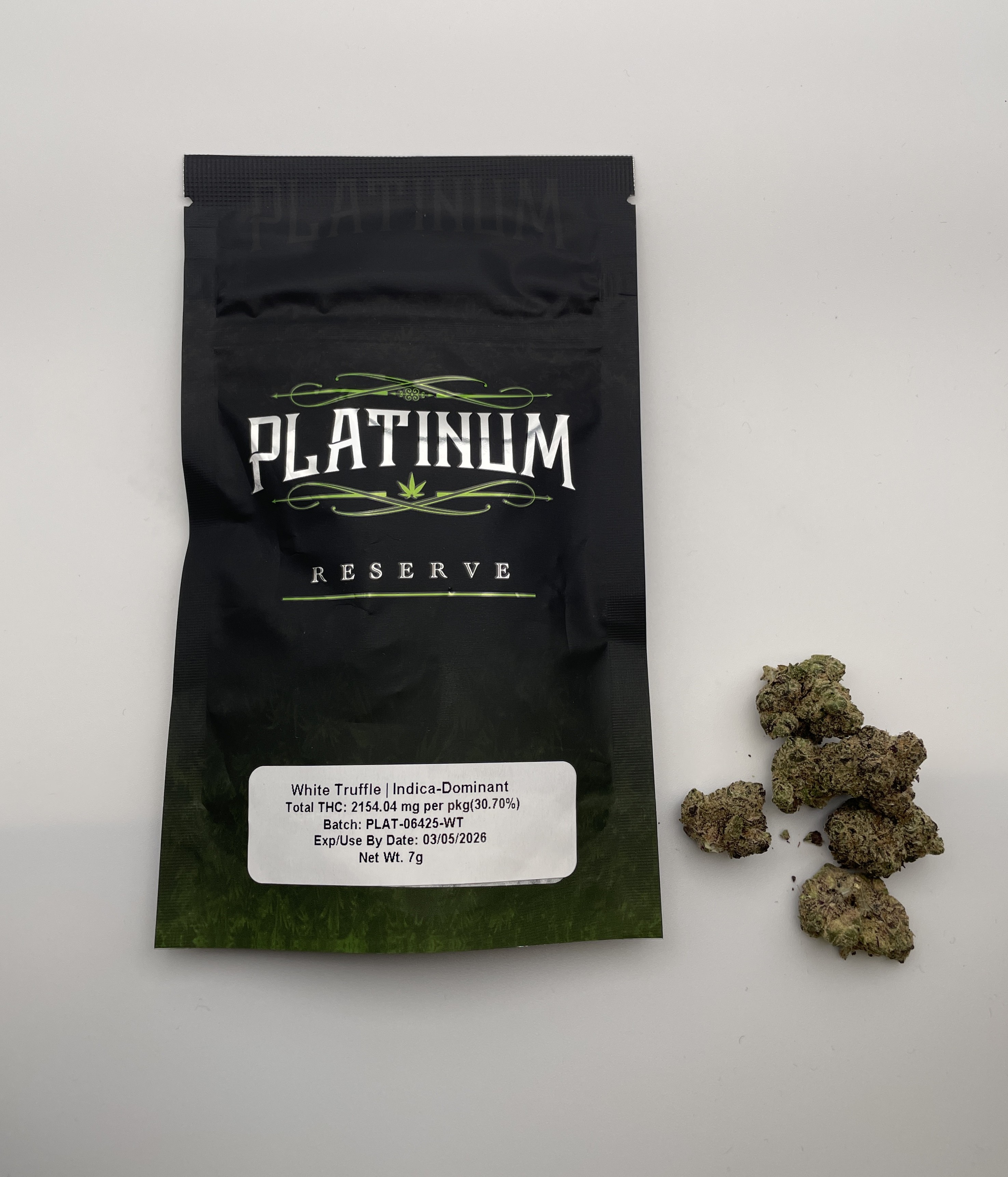 Photograph of product: Platinum Reserve | White Truffle | Oui'd-Hybrid - 7g